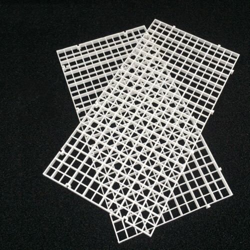6 Aquarium Isolationsplatte Gitter Filterplatte Weiß 2