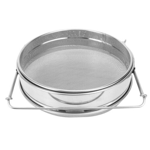 1Stück Doppelschicht Honigfilter Imkereiwerkzeug (Silber)
