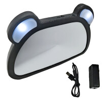 1Stk Auto Rückspiegel Baby Beobachtung Spiegel Robust Schwarz LED