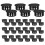20Pièces Cache Vis Nylon Noirs À Encliqueter Pour Meubles Et Électro 1