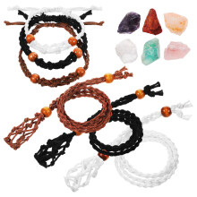 1 Set Steinhalter Für Halskette Armband Geflochten DIY Schmuck Zubehör