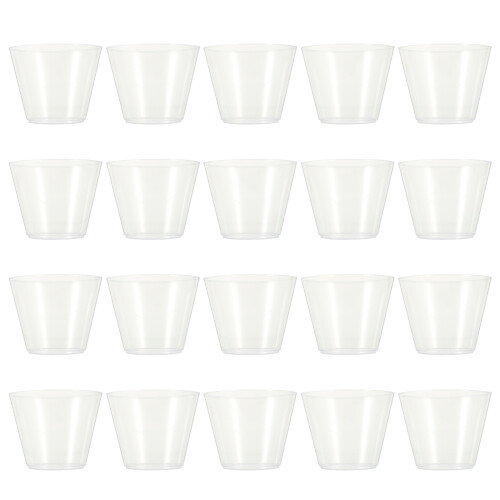 25Stk Transparente Kunststoff Weinbecher Einweg Eisschalen 1