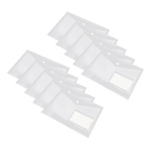 Transparenter A5 Dateiorganizer Mit Druckknopf, Tragbar, 20St