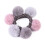 4Stk Macarons Farbe Plüsch Haarreifen Für Kinder 10