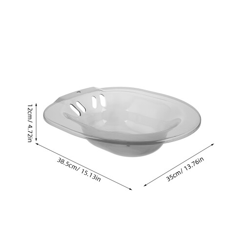 Comfortable Plastic Sitz Bath Basin for Toilet Postpartum Soak 2