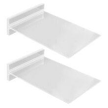 2Pcs Transparent Acrylic Sign Holders for Tabletop Display Stands