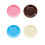5Pcs Plastic Snack Plates Assorted Colors Food Grade PP Lightweight 1
