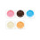 5Pcs Plastic Snack Plates Assorted Colors Food Grade PP Lightweight 2