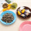 5Pcs Plastic Snack Plates Assorted Colors Food Grade PP Lightweight 9