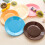 5Pcs Plastic Snack Plates Assorted Colors Food Grade PP Lightweight 11