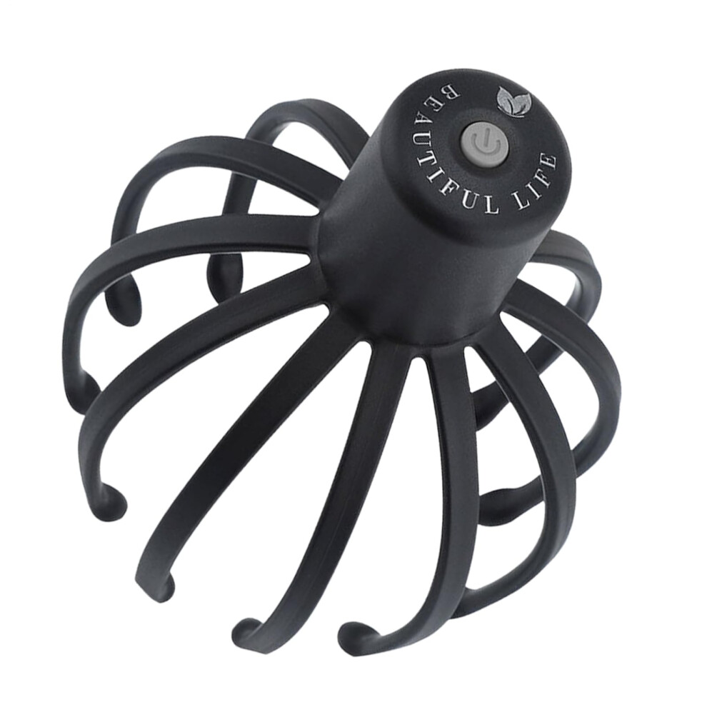 Gray Electric Octopus Scalp Massager 360 Degree Rotating Scalp Massager Portable Design 3 Adjustable Modes Button