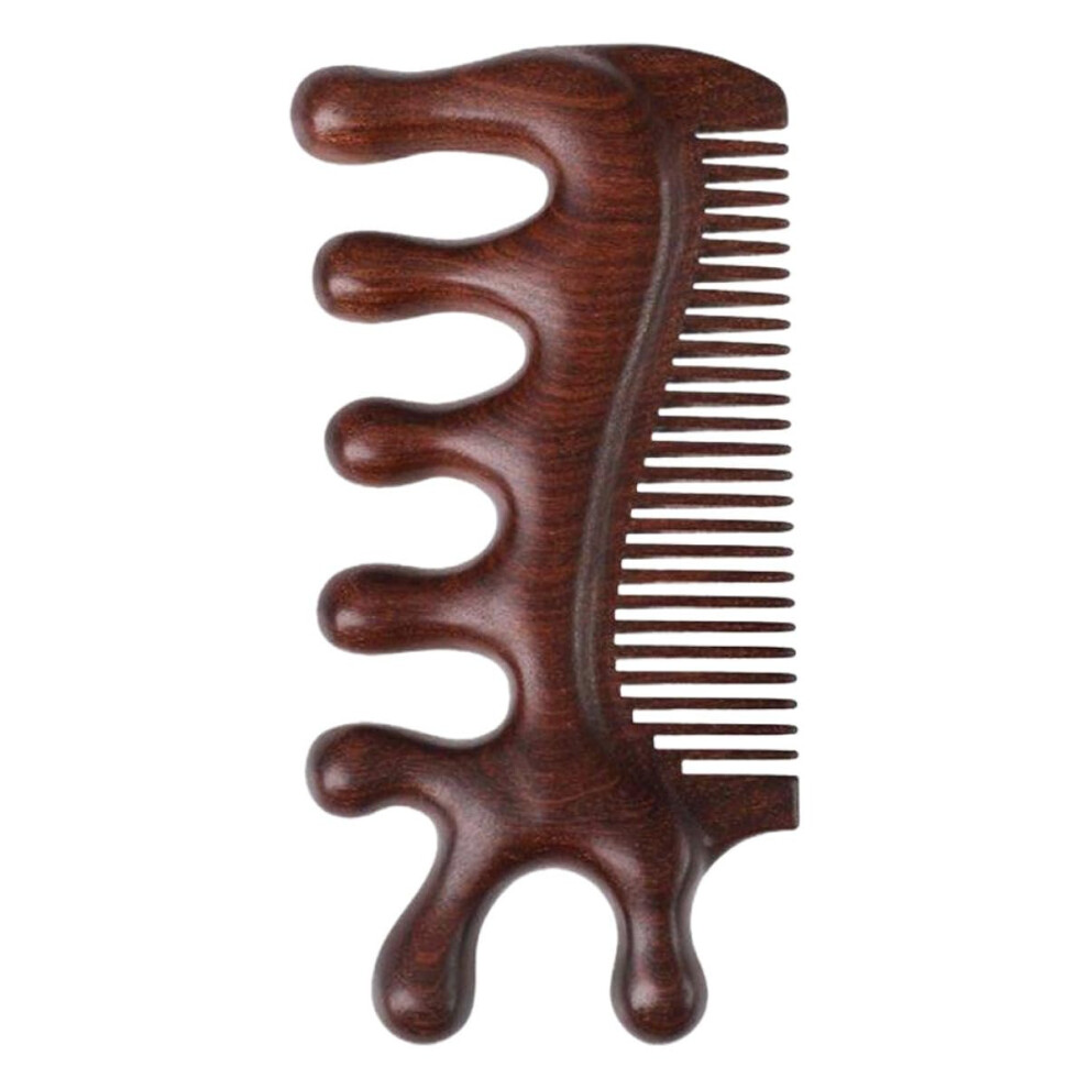 Scalp Massager Comb Wooden Hair Brush Portable Wooden Comb For Head Neck Face