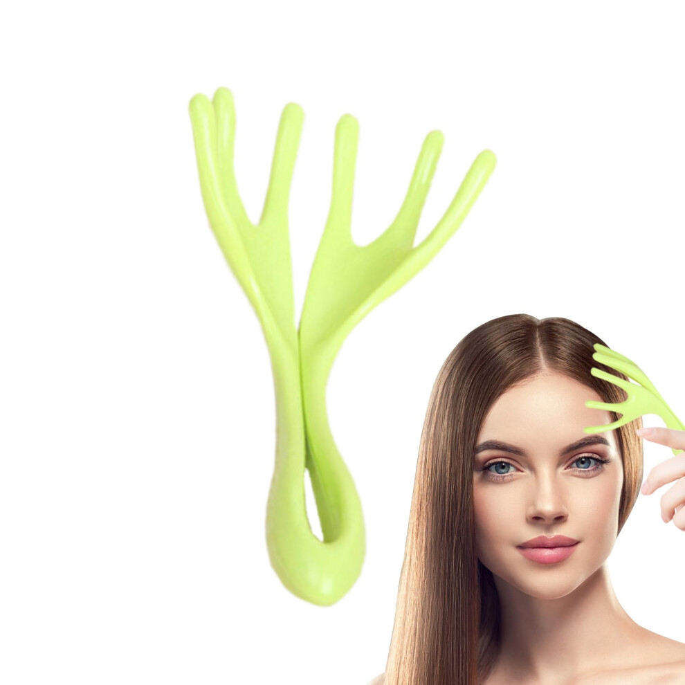 Scalp Comb - Ergonomic Palm-Fit Head Massager, Portable Travel-Size Scalp Massager For Home Care, Salon Visits