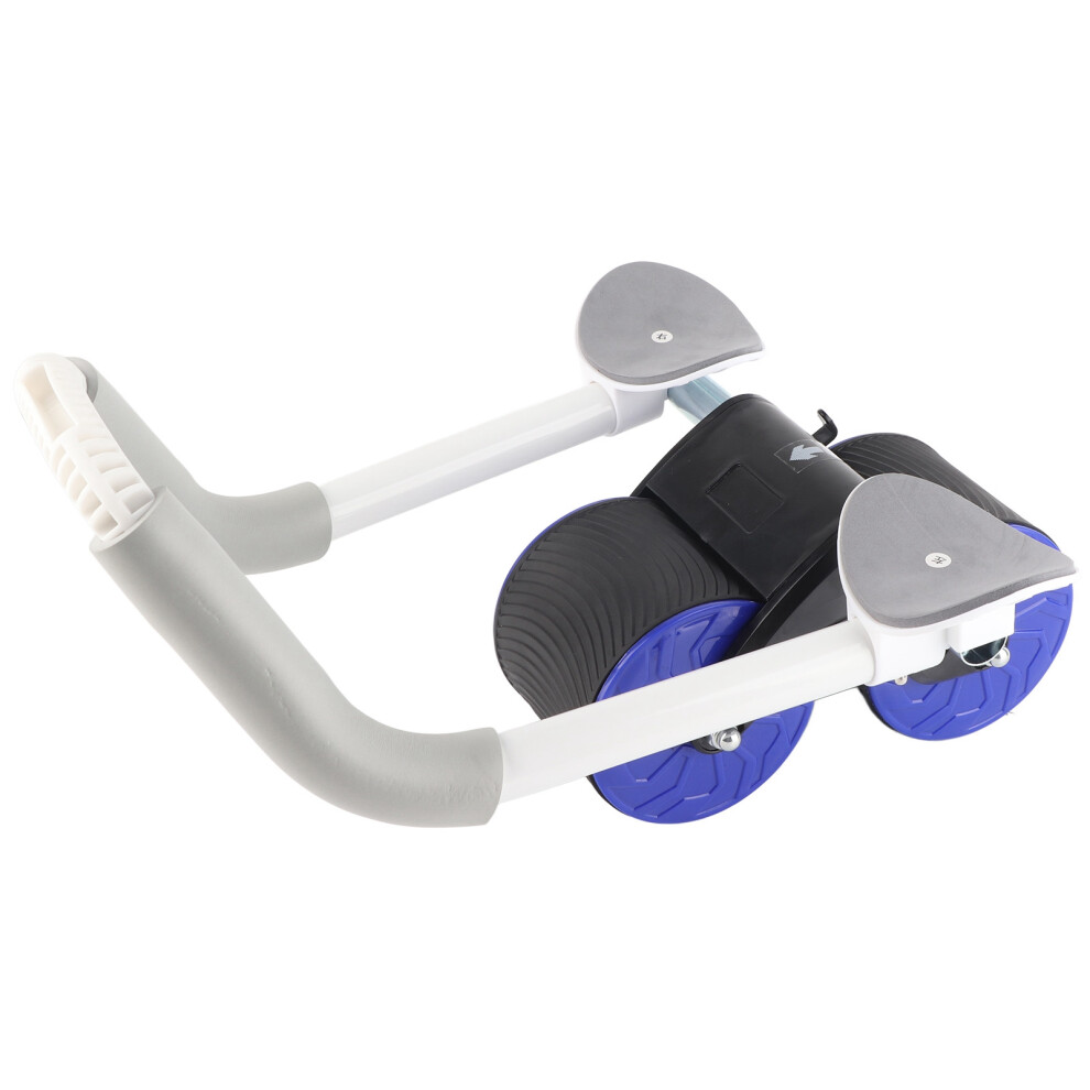 Blue Automatic Rebound Abdominal Wheel With Elbow Support, 35Cm
