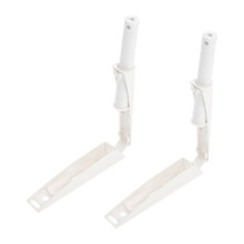 2St Type Terugslagers Voor Deuren Wit Plastic