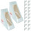 100Pcs Triangle Sandwich Boxes White Paper with PVC Window for Packing 11