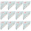100Pcs Triangle Sandwich Boxes White Paper with PVC Window for Packing 8