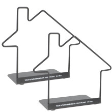 2Stk Metal Buchends Buchstützen Für Regal Ordentliche Bücher