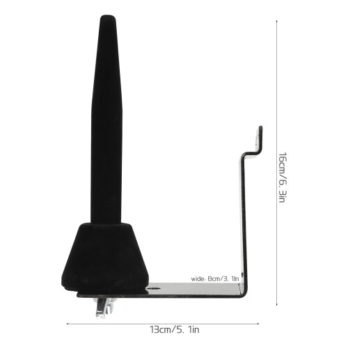 Raindrops Flute And Saxophone Holder Black Iron 1set 1
