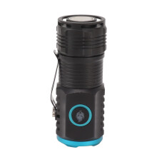 Mini 2000lm LED Flashlight 75x30mm USB C Rechargeable Waterproof