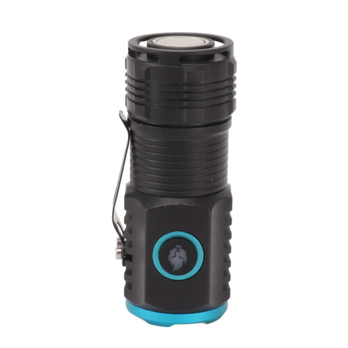 Mini 2000lm LED Flashlight 75x30mm USB C Rechargeable Waterproof