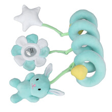 Baby-Hängender Plüsch-Spiral-Aktivitäts-Spielzeug für Säuglinge und Kleinkinder, Grüner Hase