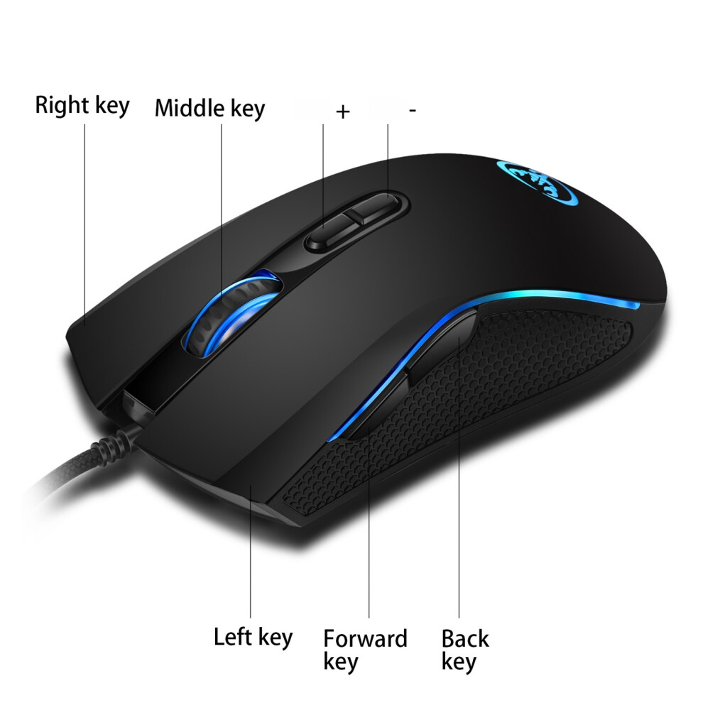 Gaming Keyboard With Rgb Backlight + Mouse Kit Max 3200Dpi 61 Keys 7671353559779
