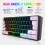 Gaming Keyboard with RGB Backlight + Mouse Kit Max 3200DPI 61 Keys 9