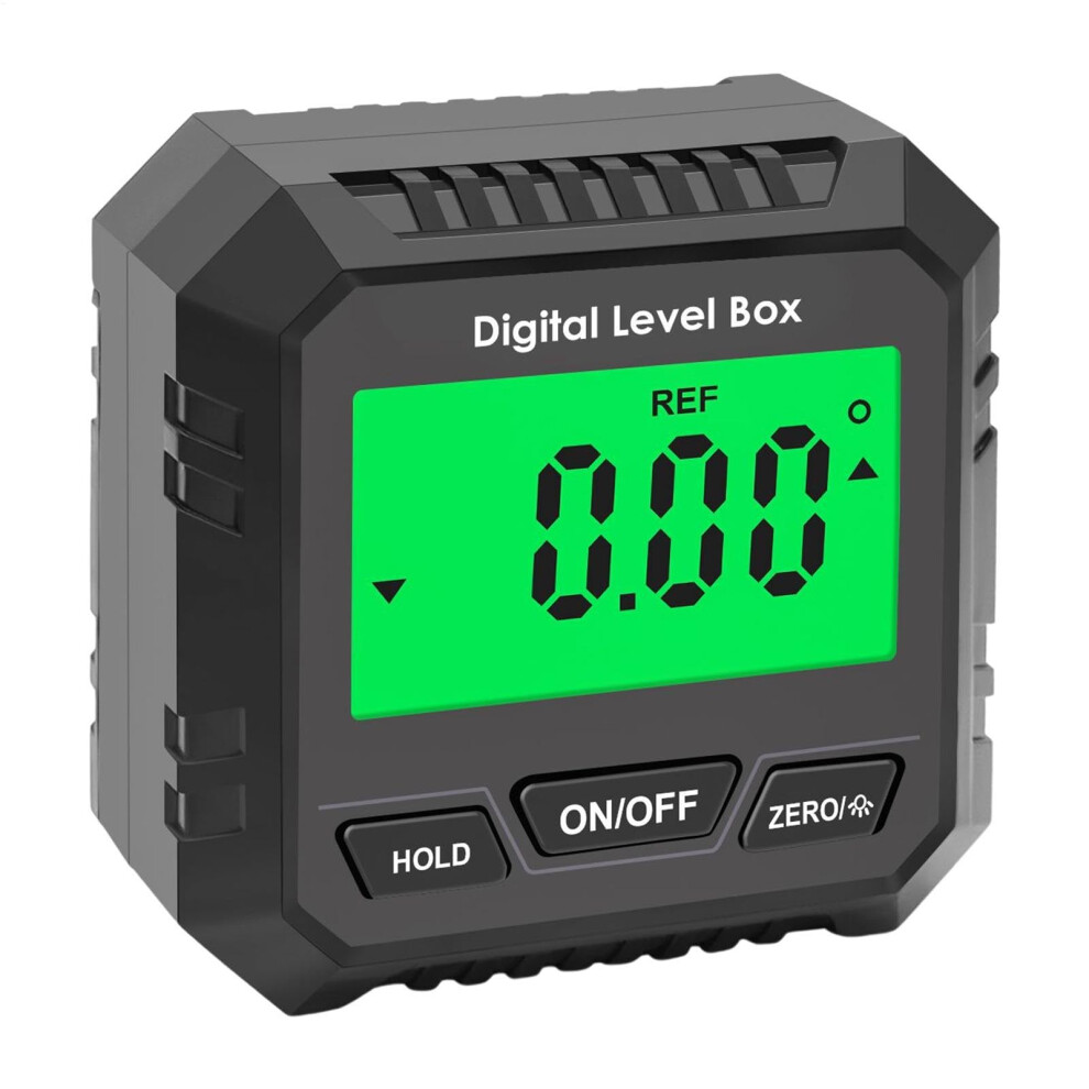 Mini Digital Inclinometer Magnetic Protractor With Clear Display And Stable Measuring Tool For Carpentry Metalworking Black 9393856256389