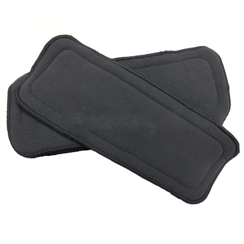 Bamboo Fiber Reusable Diaper Covers 10-Pack With Washable Liners Newborn Cloth Diapers Potty Training Grey