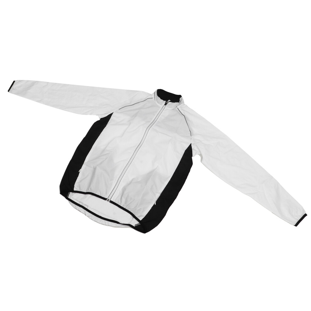 White Windproof Waterproof Cycling Jacket for Running, Fishing, Outdoor Sports-image-OPC-PKZPJ2B-NEW