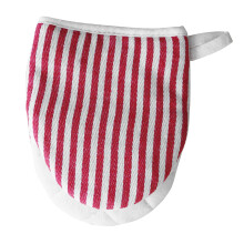 Hitzebeständiger Baumwoll-Mikrowellenhandschuh 18x13 cm Rot mit Sicherheitsgewicht