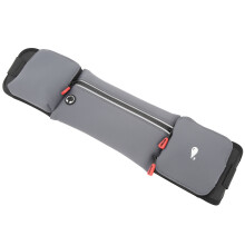 Waterproof Running Waist Pack Bag with Water Bottle Holder 17cm Gray
