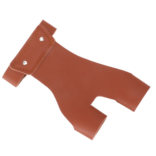Archery Hand Guard Protector Artificial Leather Adjustable Brown