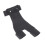 Artificial Leather 2-Finger Archery Hand Guard Protector Adjustable Black 9