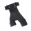 Artificial Leather 2-Finger Archery Hand Guard Protector Adjustable Black 15