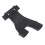 Artificial Leather 2-Finger Archery Hand Guard Protector Adjustable Black 11