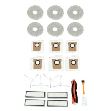 Staubsauger-Zubehör-Set mit 1 Rollbürste, 4 Seitenbürsten und 4 Filtern
