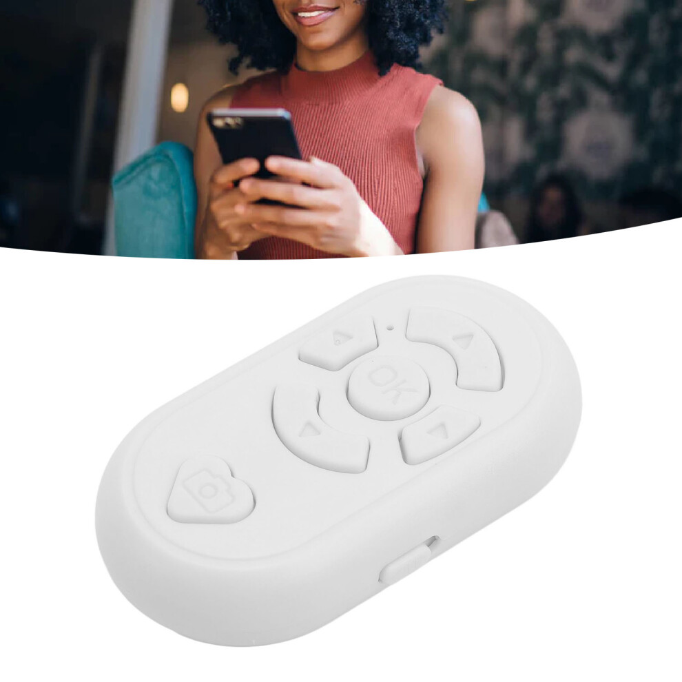 Compact Bt4.0 32.8Ft Wireless Remote Selfie & Page Turner White 4241353570574