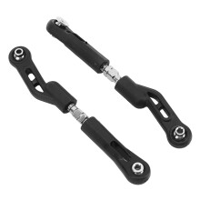2Pcs RC Rear Upper Tie Rod for 1/8 Cars, Black, Steel & Plastic