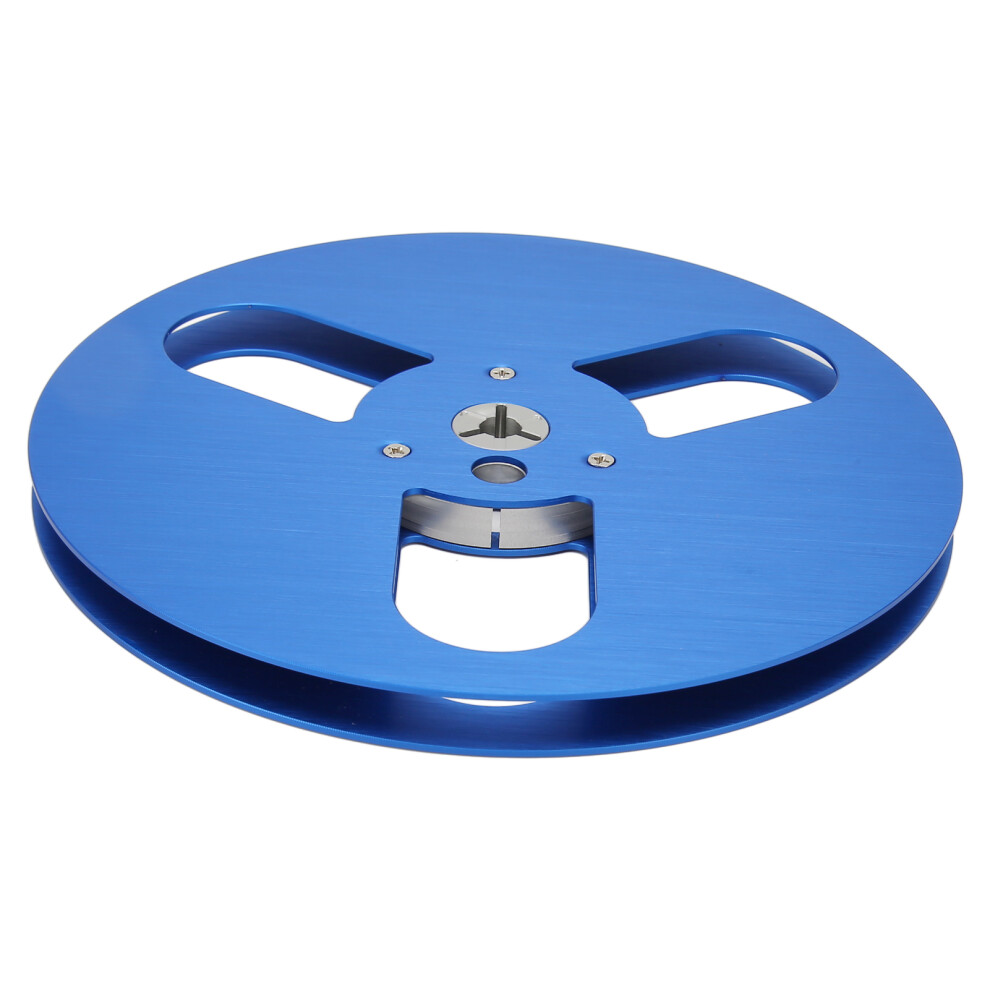 7 Inch Aluminum Alloy Empty Reel For 1/4In Tape, 3-Hole Takeup Reel In Blue 4021353571296