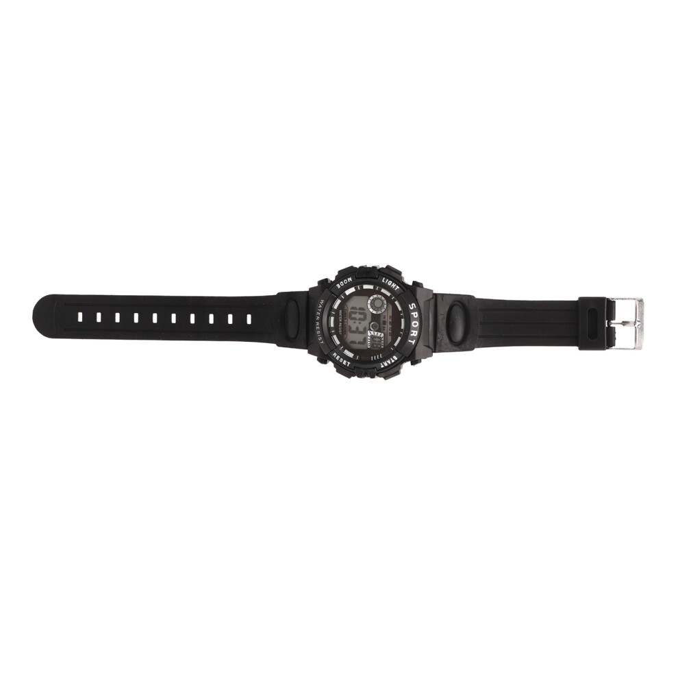 Men Digital Sports Watch Wr50m Waterproof, Luminous, Alarm, Black 7901353571847
