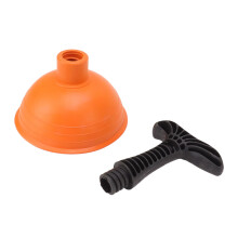 Durable Bathroom Plunger for Sink Tub & Toilet with Short Handle