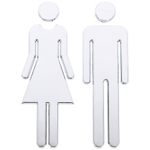 1 Set Toiletten-Erkennungszeichen Mit Universellem WC-Symbol