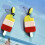Multicolor Acrylic Silver Eardrop Comfortable Summer Jewelry 5