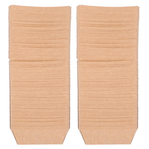 100 Einweg Box Bootform Kraftpapier