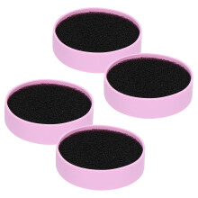 4St Make-Up Borstel Reinigingsspons En Lichtgewicht Paars