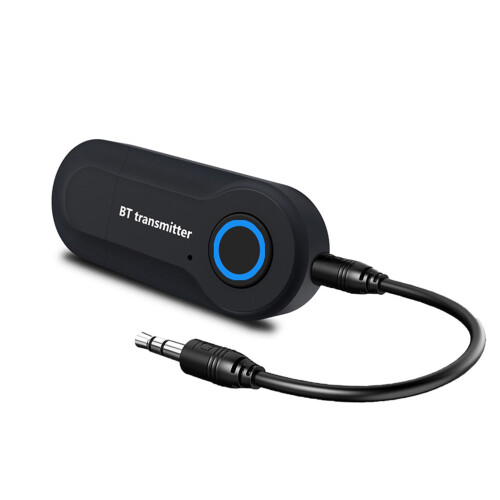 Transmitter Wireless Tragbarer USB 3,5 Mm Audio Aux Sender Schwarz 1