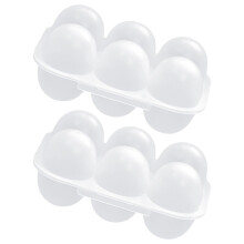 2St Plastic Eieropberger Met 6 Compartimenten En