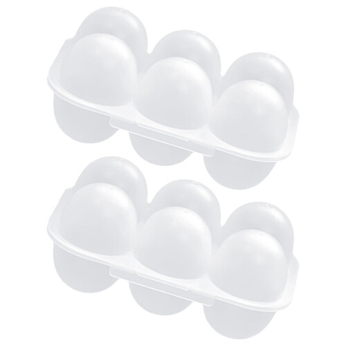 2St Plastic Eieropberger Met 6 Compartimenten En